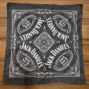 Jack Daniels Black Handkerchief Texas 2008 - 20" X 21"